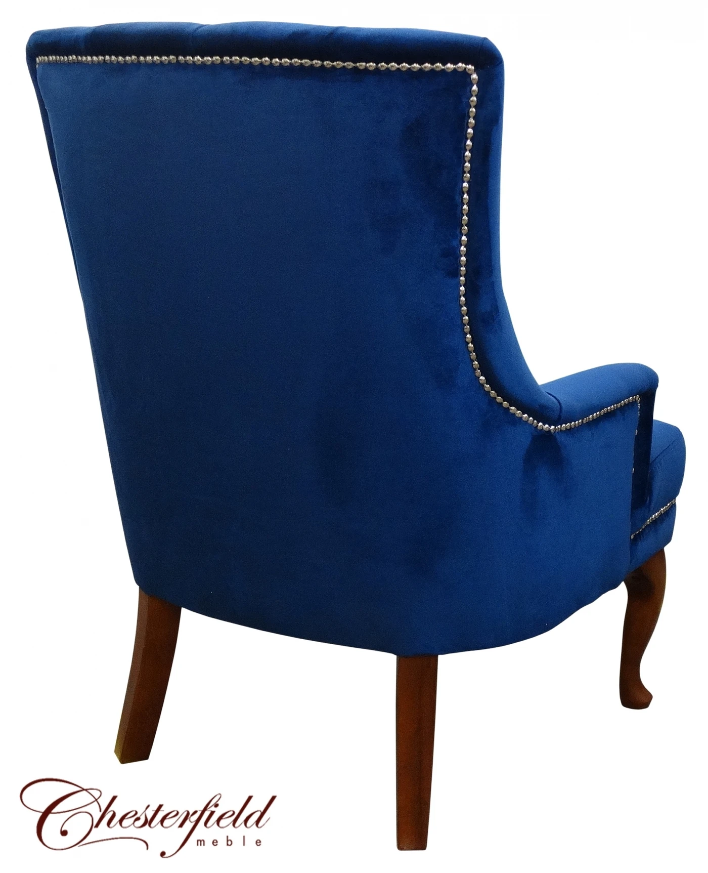 Fotel Ola - Głęboko pikowany fotel glamour