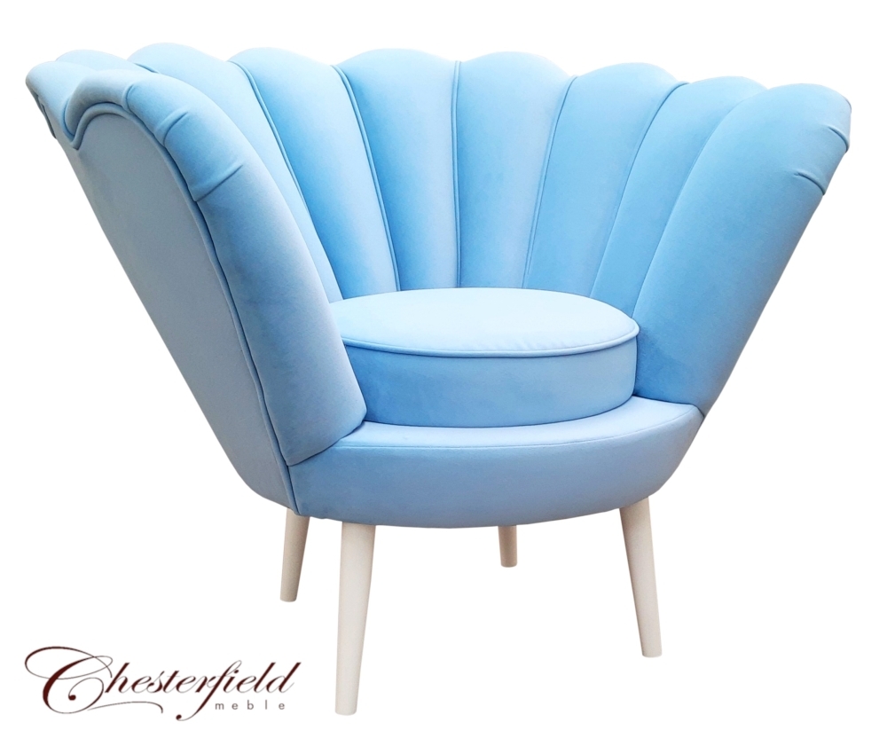 Fotel Perła, grupa tkanin grupa i, nóżki noga metalowa chrom ...