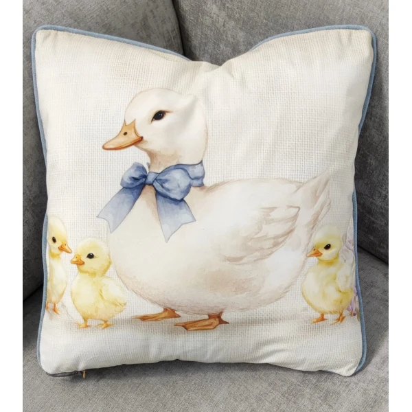 Poduszka Kaczka niebieska 45x45