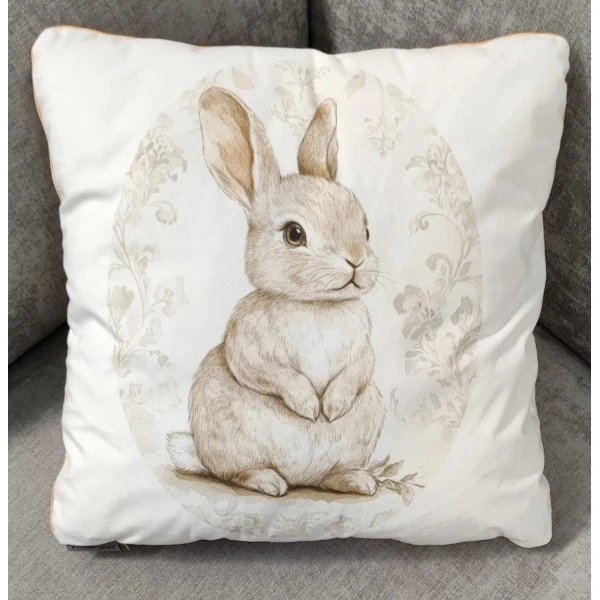 Poduszka Królik koło 45x45