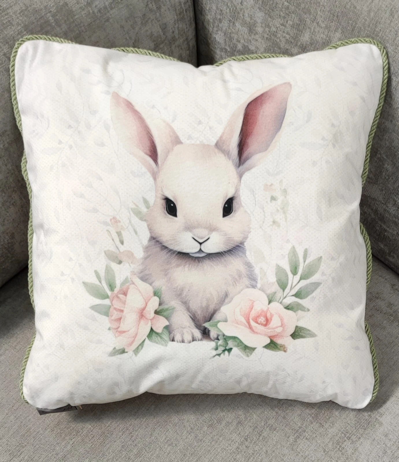 Poduszka Królik wianek 45x45