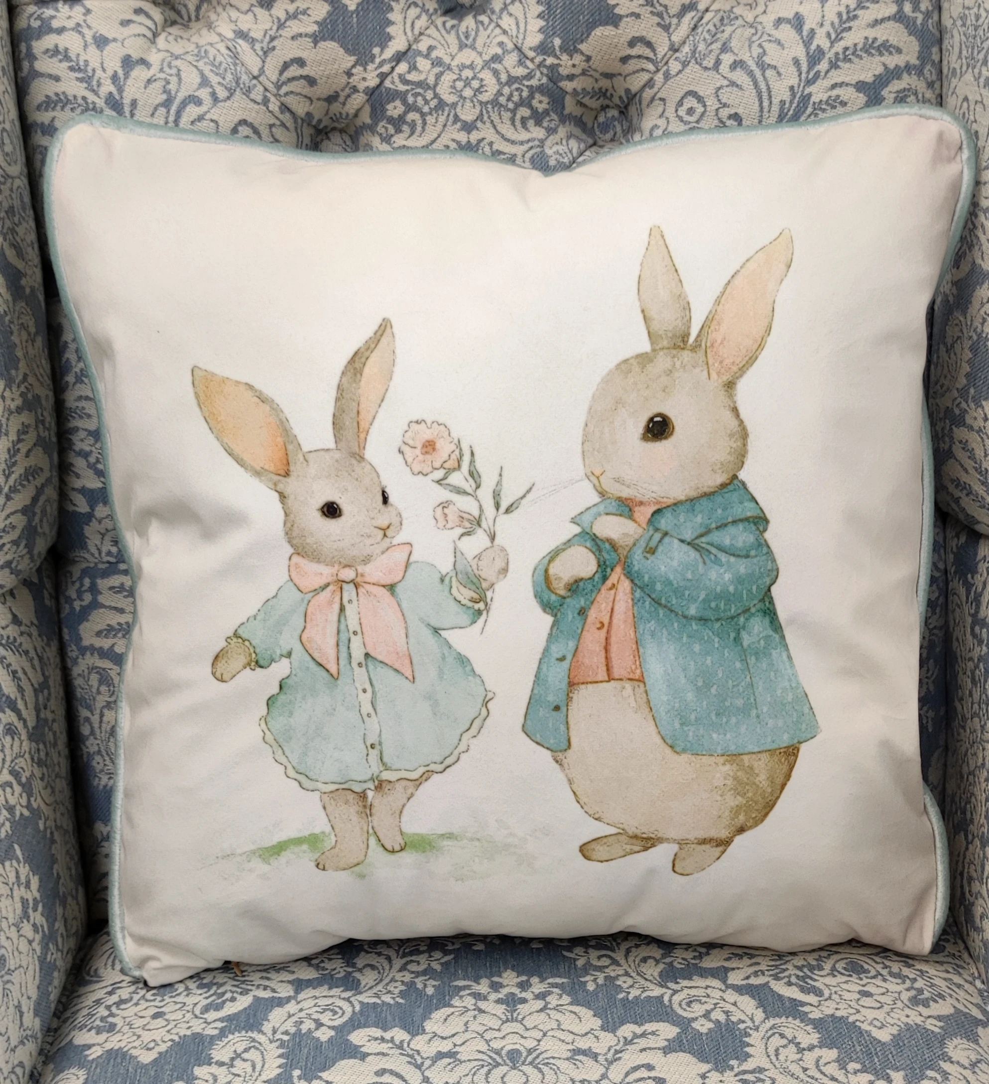 Poduszka Królik para 45x45