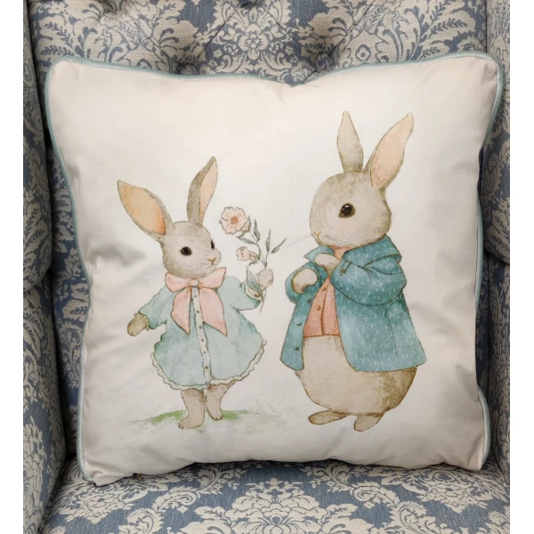 Poduszka Królik para 45x45